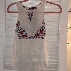 Kendall and Kylie brand embroidered top